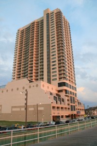 Unser Hotel hier in Atlantic City. 